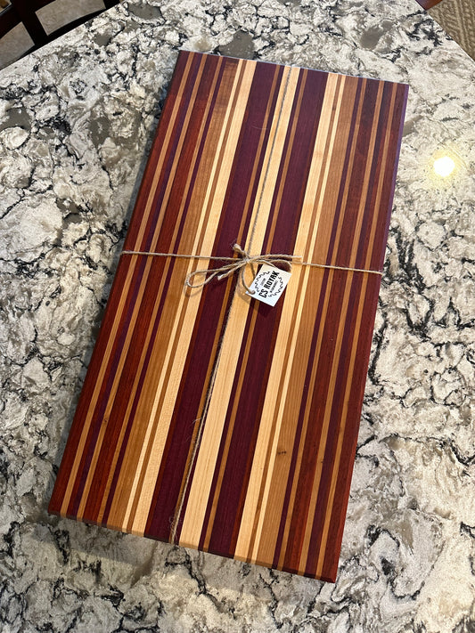 Multi-Species Edge Grain Cutting Board