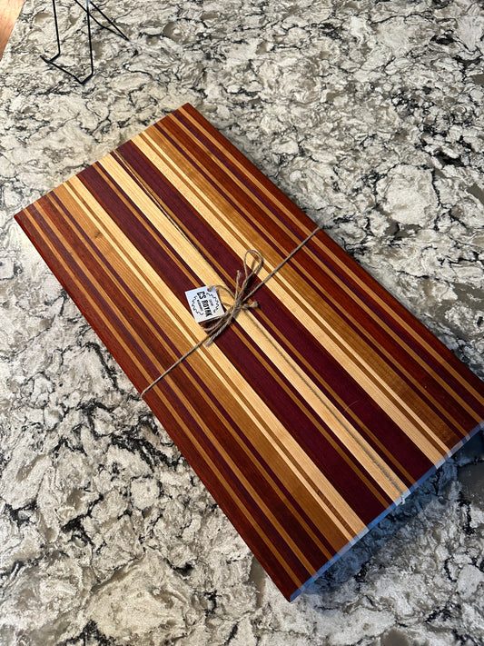 Multi-Species Edge Grain Cutting Board