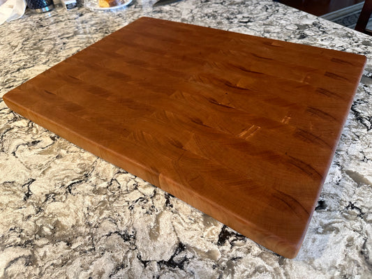 Solid Cherry End Grain Cutting Board